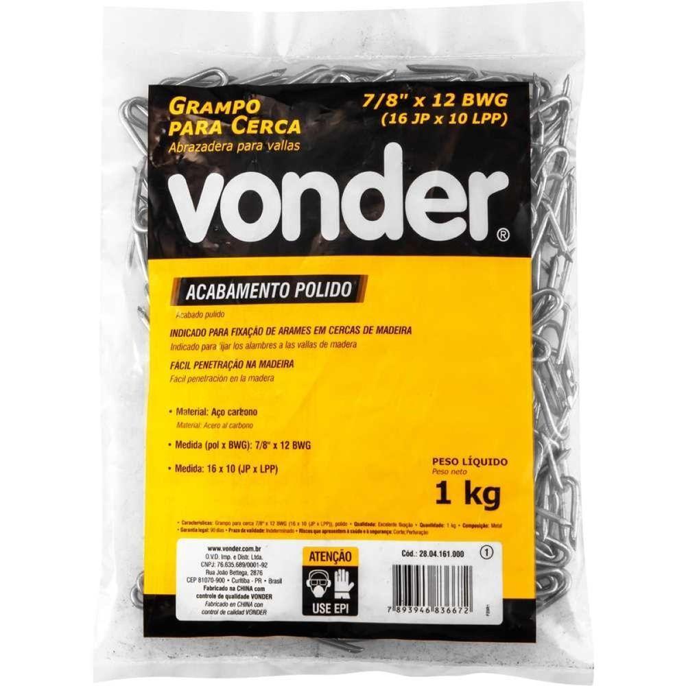 Grampo Para Cerca 7-8x12 Polido Vonder - 5