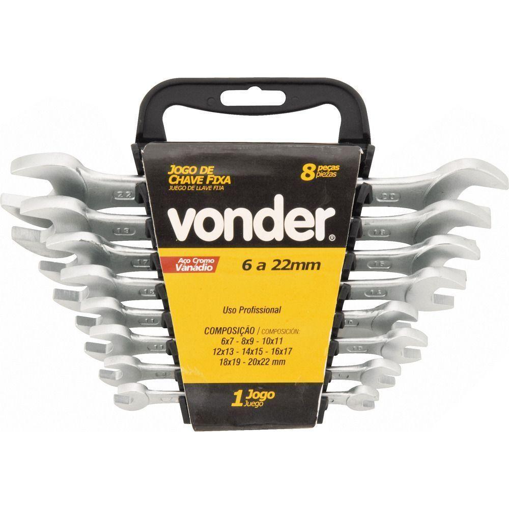 Jogo Chave Fixa 6-17mm Cromo Fosco 6 Pçs Supor Vonder - 1