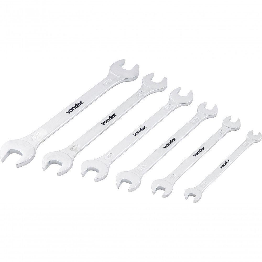 Jogo Chave Fixa 6-17mm Cromo Fosco 6 Pçs Supor Vonder - 2