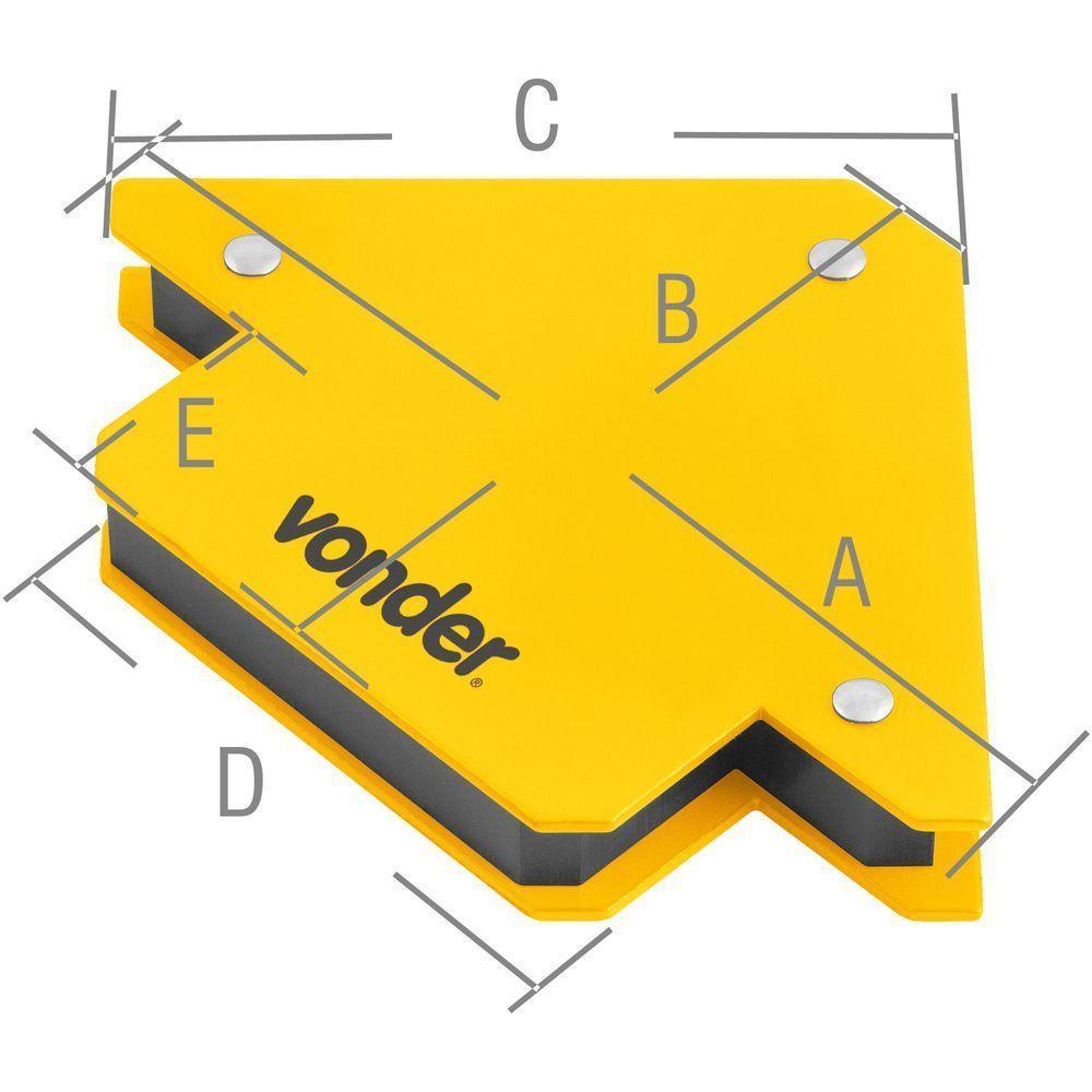 Esquadro Magnético Para Soldador 10 Kgf Vonder - 2