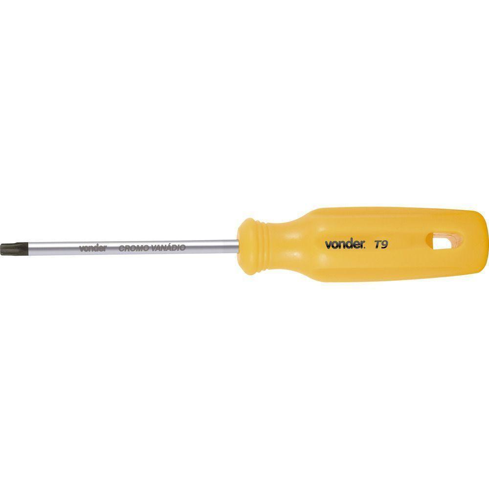 Chave Torx T-9 Com Cabo Reto Cromo Vanádio - Vonder - 4