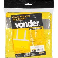 Colete Refletivo Bolso Amarelo Ziper Cv104 Vonder - 4