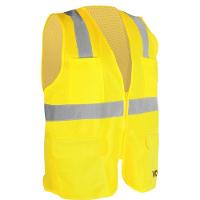 Colete Refletivo Bolso Amarelo Ziper Cv108 Vonder - 1