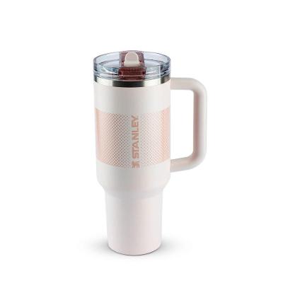 Copo Com Canudo Stanley Quencher Protour 1.18l Anti Vazamento Rose Quartz