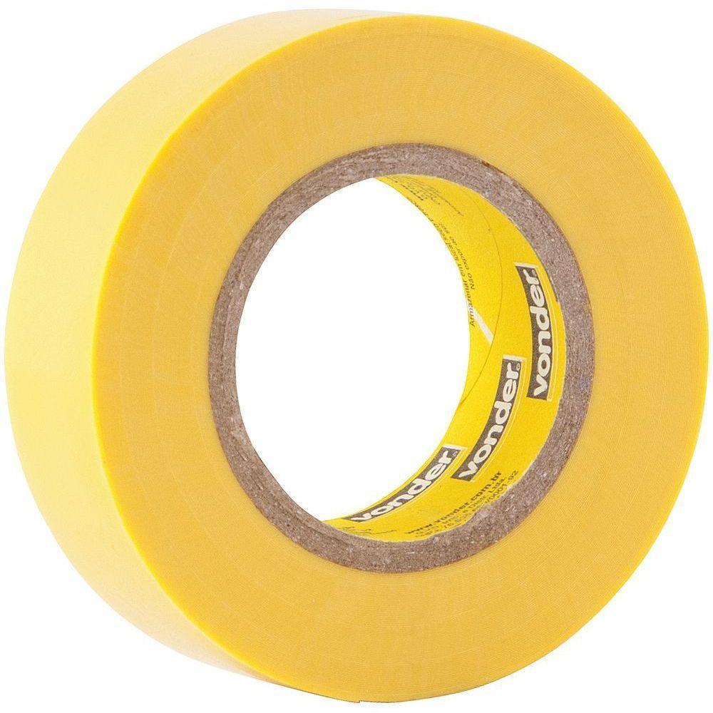 Fita Isolante Pvc 19mmx10m Amarela Anti Chama Peça Vonder - 3