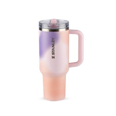 Copo Com Canudo Stanley Quencher Protour 1.18l Anti Vazamento Rose Costal Motion