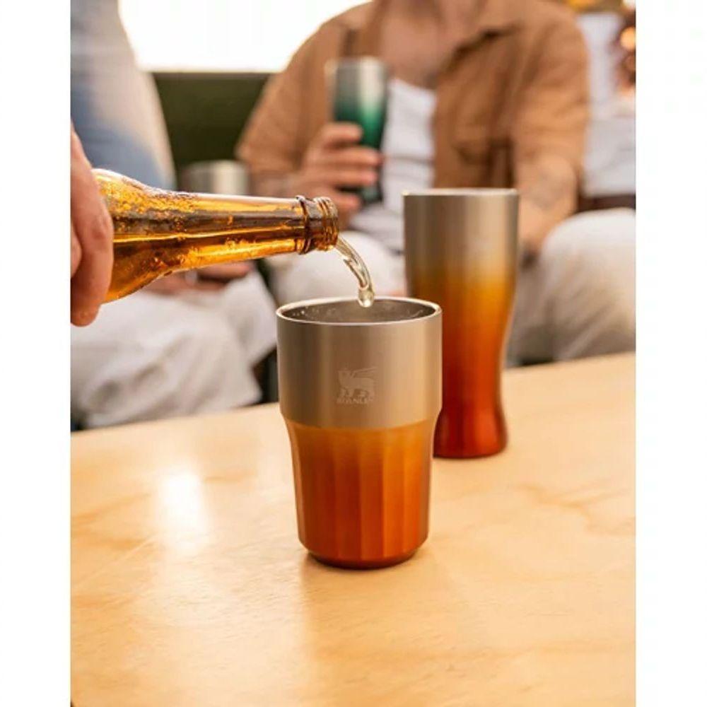 Copo Beer Tumbler Happy Hour Stanley 384ml Ambar Haze - 8