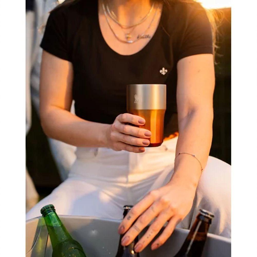 Copo Beer Tumbler Happy Hour Stanley 384ml Ambar Haze - 9