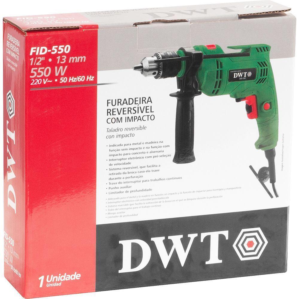 Furadeira Com Impacto 1-2'' Fid 550 220V Dwt - 3