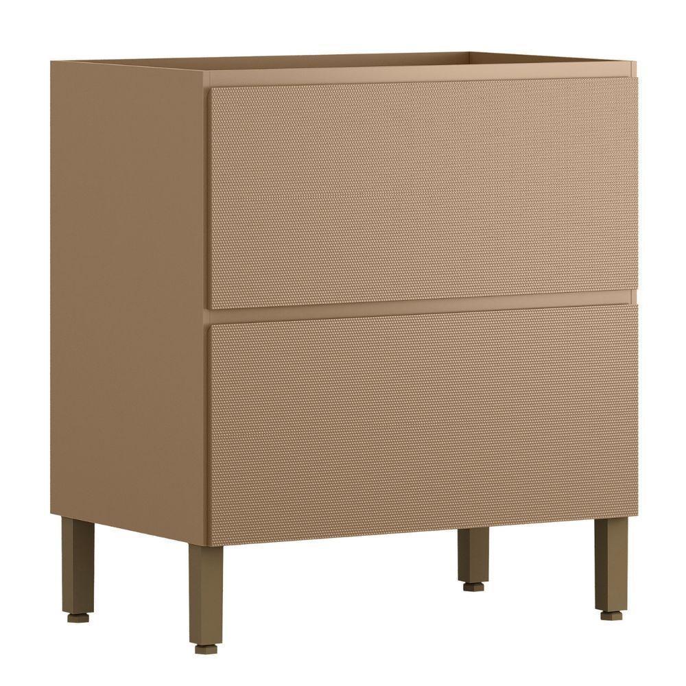 Balcão Sem Tampo Art 80 Cm 1 Porta 1 Gaveta Kit's Paraná Cor:vanilla - 1