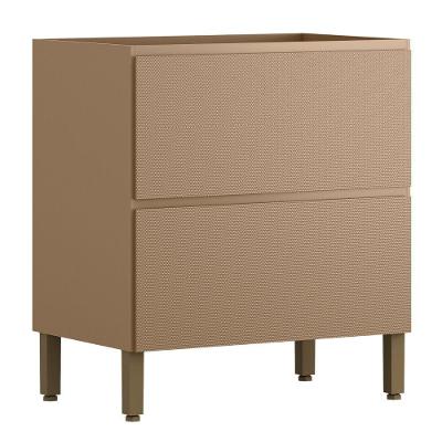 Balcão Sem Tampo Art 80 Cm 1 Porta 1 Gaveta Kit's Paraná Cor:vanilla