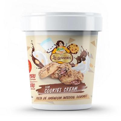 Pasta De Amendoim Integral Gourmet (1,05kg) - Sabor: Com Cookies Cream
