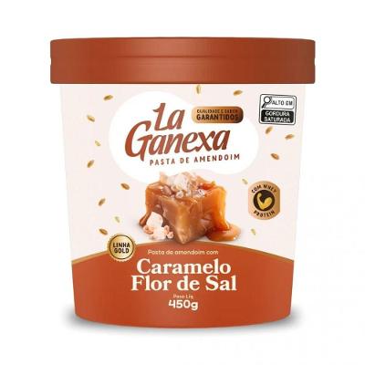 Pasta De Amendoim Integral Gourmet (450g) - Sabor: Caramelo E Flor De Sal (com Whey Protein)
