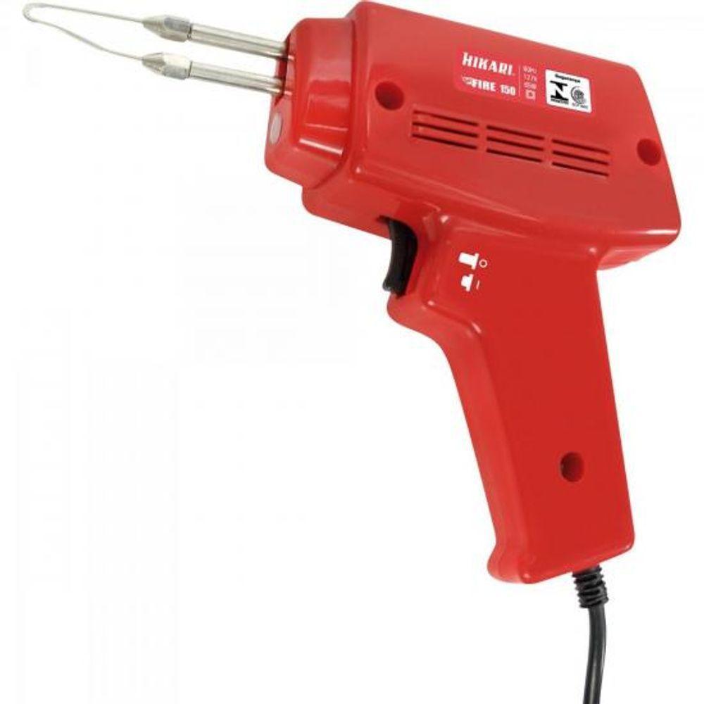 Pistola De Solda 45w 110V Fire 100 Vermelha Hikari - 1