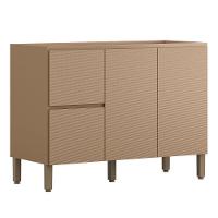 Balcão Para Pia Art 120 Cm 3 Portas Kit's Paraná Cor:vanilla - 1