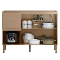 Balcão Para Pia Art 120 Cm 3 Portas Kit's Paraná Cor:vanilla - 5