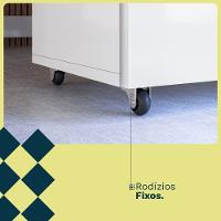 Armário De Escritório Com Mesa Embutida Duo Kit's Paraná Cor:branco White - 6