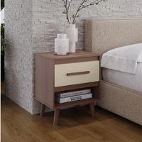 Mesa De Cabeceira Mila 1 Gaveta Moblis Cor:savana Off White - 5