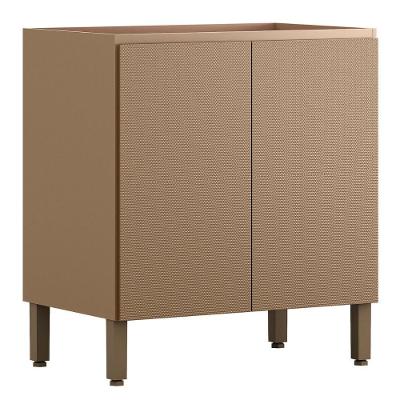 Balcão Sem Tampo Art 80 Cm 2 Portas Kit's Paraná Cor:vanilla