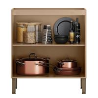 Balcão Sem Tampo Art 80 Cm 2 Portas Kit's Paraná Cor:vanilla