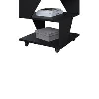 Mesa De Centro Decorativa Com Rodizio P/ Sala De Estar E Qua Preto - 5