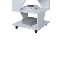 Mesa De Centro Decorativa Com Rodizio P/ Sala De Estar E Qua Branco - 5