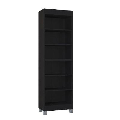 Estante Livreiro Versati Moderna Resistente E Prática Preto