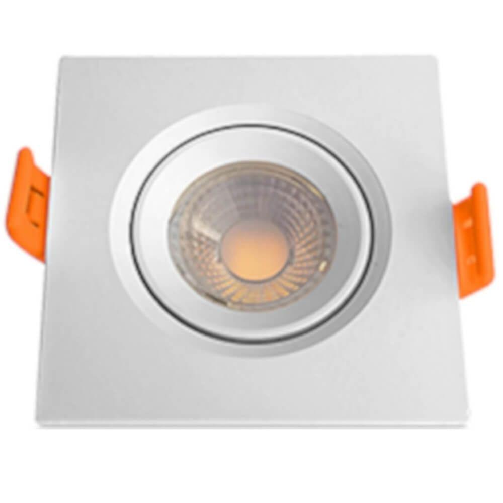 Luminária Superled Mini Spot Quadrado Branco 3 Watts 4000k - 05612a - Ourolux - 1