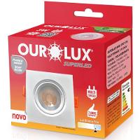 Luminária Superled Mini Spot Quadrado Branco 3 Watts 4000k - 05612a - Ourolux - 2