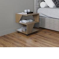 Mesa De Centro Decorativa Com Rodizio P/ Sala De Estar E Qua Carvalho - 3