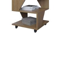 Mesa De Centro Decorativa Com Rodizio P/ Sala De Estar E Qua Carvalho - 5