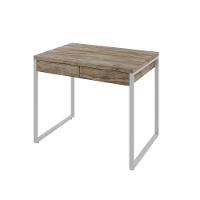 Mesa Office 90x60x75cm C/02 Gavetas Kuadra Carvalho - Est.branca - 2