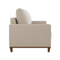 Sofá 3 Lugares Em Linho Com Molas Sala De Estar 180cm Solaris - Bronze - 8