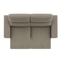 Sofá 3 Lugares Reclinável Sala De Estar 2,00m Velut Silent - Veludo Perola