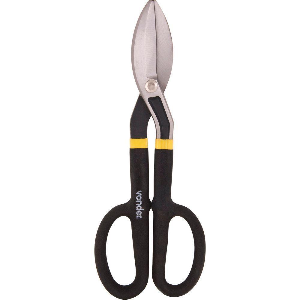 Tesoura Para Chapas Universal 12 Reta Cabo Plástico Tc120 - - 2