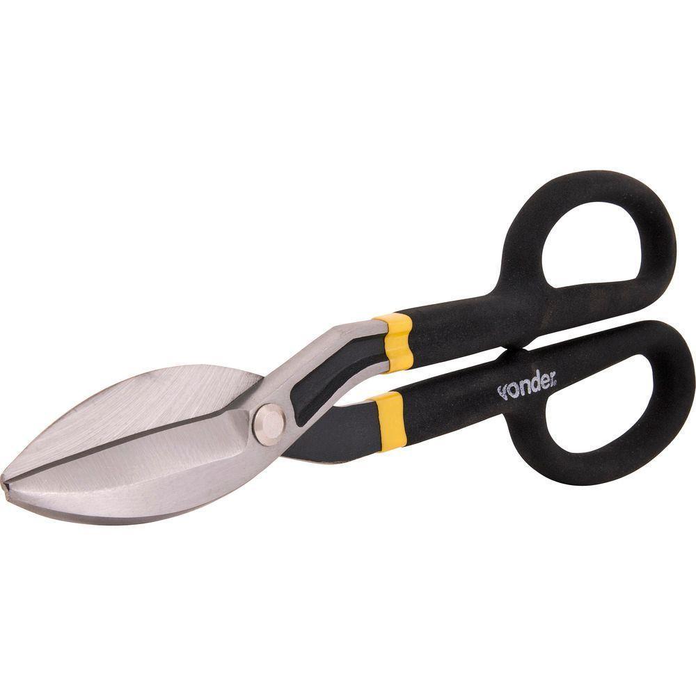 Tesoura Para Chapas Universal 12 Reta Cabo Plástico Tc120 - - 3
