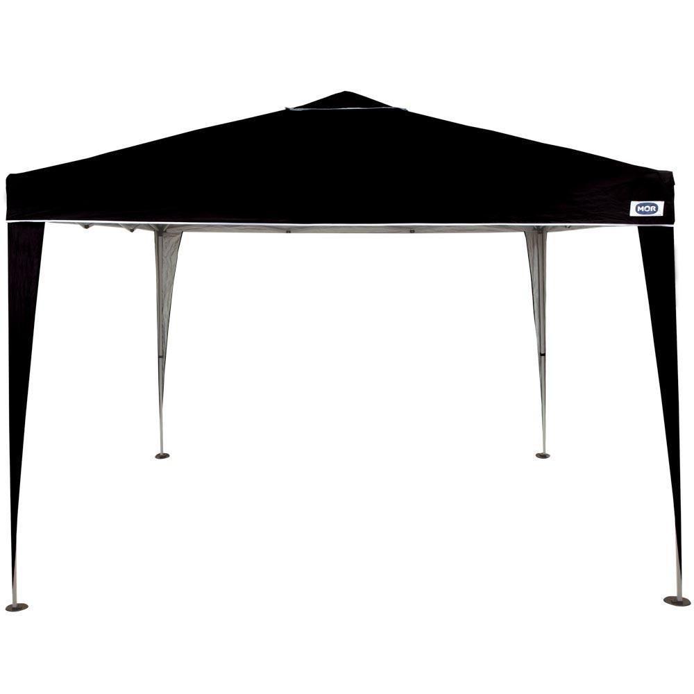 Tenda Gazebo Praia Dobrável Preta Sanfonada 3 X 3 M Mor - 2