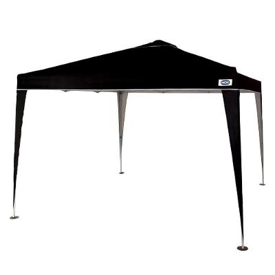 Tenda Gazebo Praia Dobrável Preta Sanfonada 3 X 3 M Mor