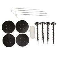 Tenda Gazebo Praia Dobrável Preta Sanfonada 3 X 3 M Mor - 7