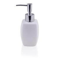 Jogo 2 Porta Sabonetes Líquido Porcelana Branca 290ml - Tuut - 6