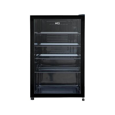 Frigobar Expositor Vertical HQ 130 Litros Vidro Duplo Preto HQ-130FBPVL - 110V