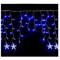 Pisca Cascata Varal Estrelas 225 Lâmpadas Leds Azul 6m 220v - 3
