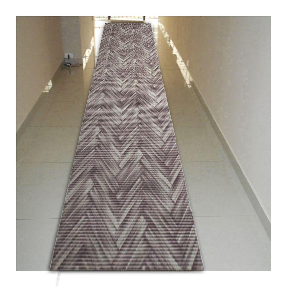 Tapete Passadeira Emborrachada Pvc Antiderrapante 0,65x3,00m Madeira - 4