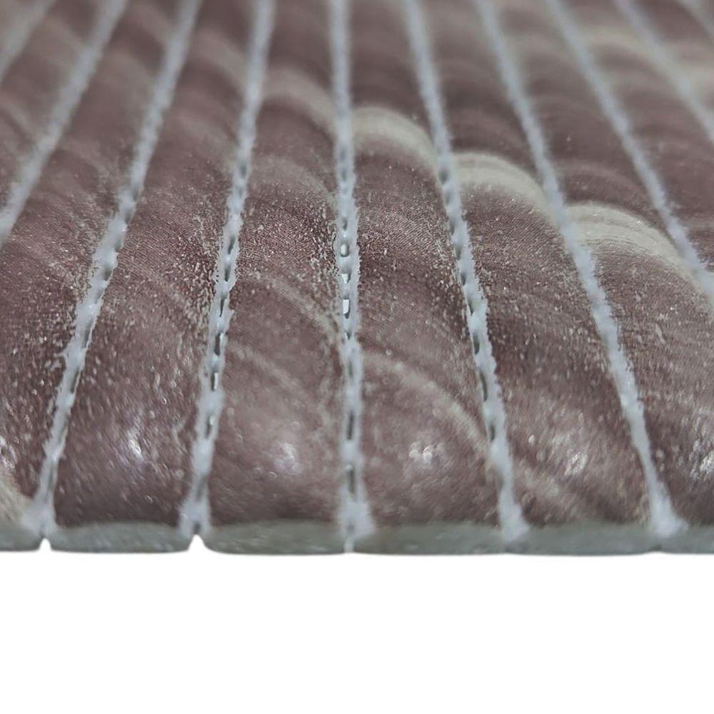 Tapete Passadeira Emborrachada Pvc Antiderrapante 0,65x3,00m Madeira - 7