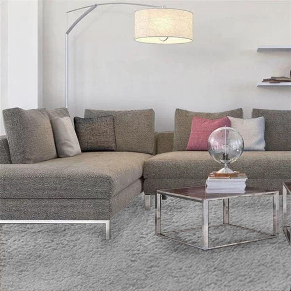 Tapete Forração Forro Grosso Classic Super Macio 2,00x3,00 Cinza Cinza - 2