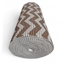 Tapete Passadeira Capacho Emborrachada Antiderrap. 0,65x1,00 Zigzag Cinza Marrom - 5