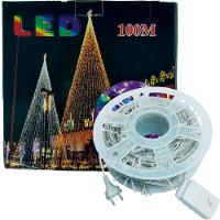 Pisca Cordão Varal Natal 600 Lâmpadas Leds Amarelo 100m 220v - 5