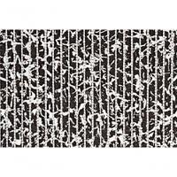 Tapete Passadeira Emborrachada Pvc Antiderrapante 0,65x4,00m Textura Branco Preto - 5