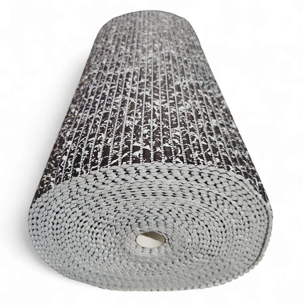 Tapete Passadeira Capacho Emborrachada Antiderrap. 0,65x1,00 Textura Branco Preto - 5