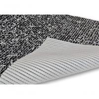 Tapete Passadeira Capacho Emborrachada Antiderrap. 0,65x1,00 Textura Branco Preto - 6